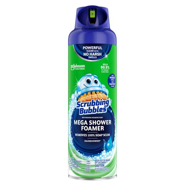 Scrubbing Bubbles Mega Shower Foam Rainshower Aerosol 8/20oz