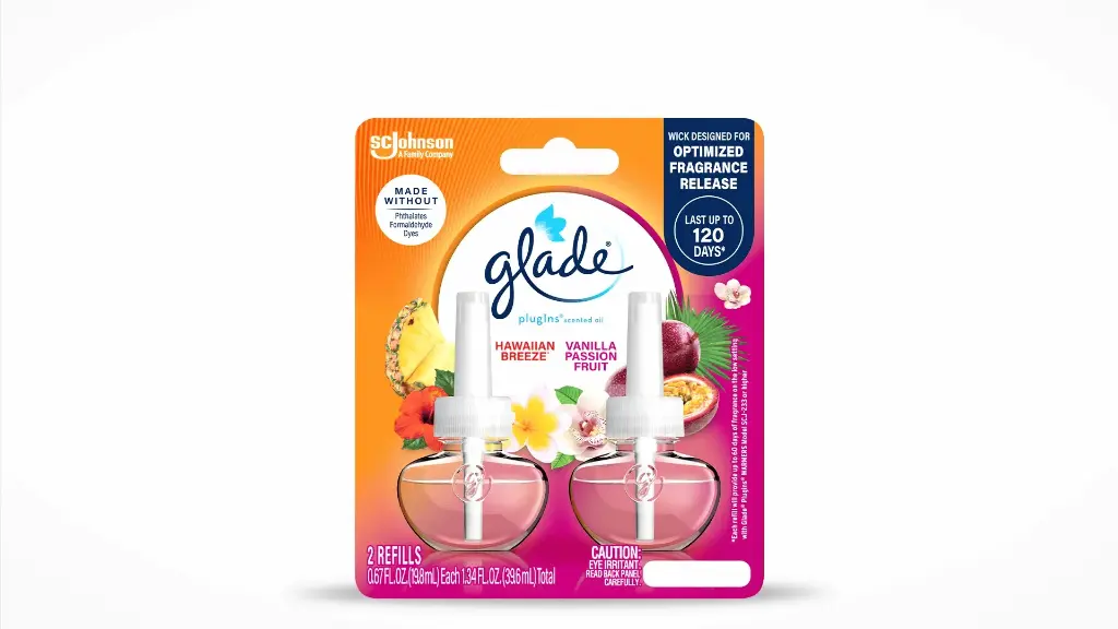 Glade PISO Hawaiian Breeze & Vanilla Passion Fruit 2 Refill 6/1.34oz