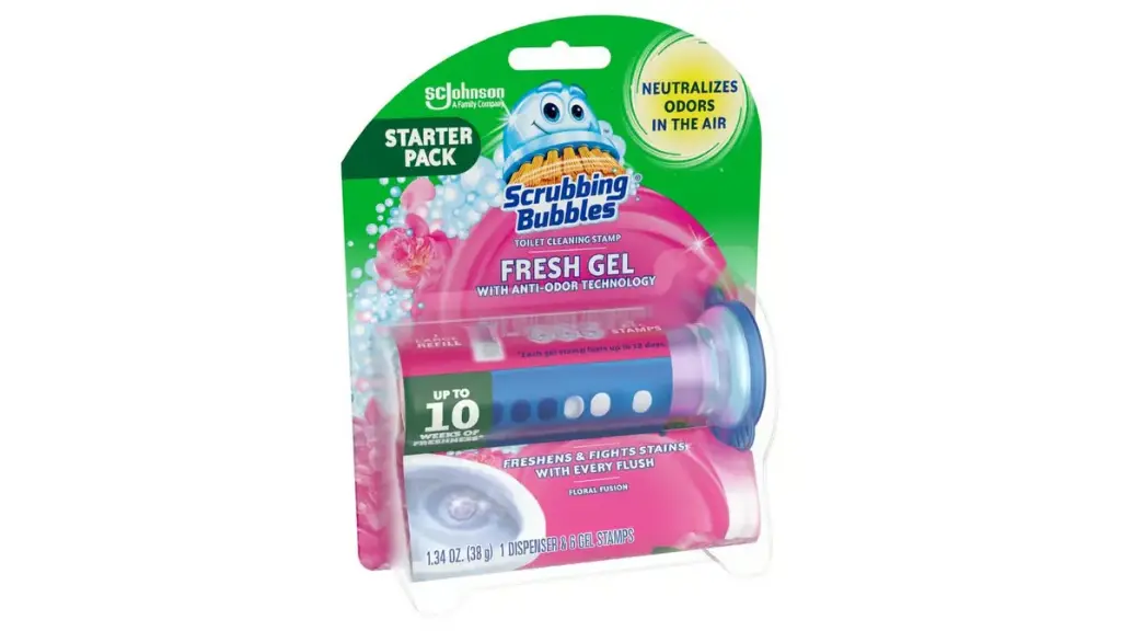 Scrubbing Bubbles Floral Fusion Toilet Cleaning Gel Stamp 6/1.34oz