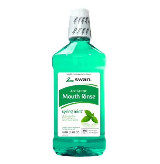 Swan 500ml Alcohol-Free Mint Mouthwash