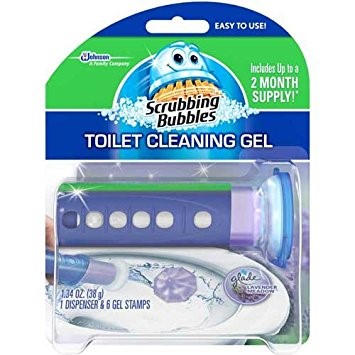 [1900-SJ-71379] Scrubbing Bubbles Lavender Toilet Cleaning Gel Stamp 6/1.34oz