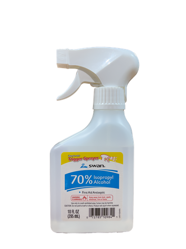[2400-VJ-09841] Swan Isopropyl Alcohol 70% Sprayer 10oz
