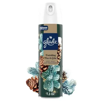 [1900-SJ-09065] Glade Aerosol Twinkling Pine & Cedar 6/7.3oz  