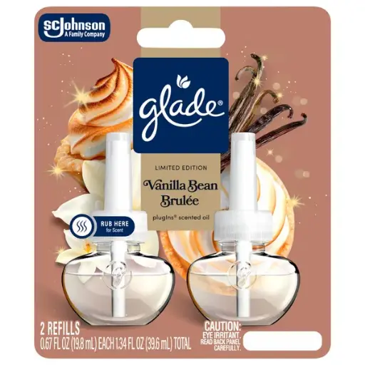 [1900-SJ-09249] Glade PISO Vanilla Bean Brulee 2 Refill 6/1.34oz   